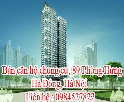 Bán căn hộ chung cư tại 89 Phùng Hưng, quận Hà Đông, Hà Nội