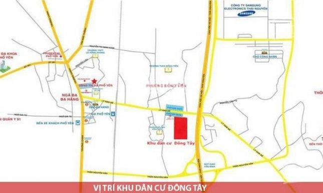 Bán đất nền dự án thị xã Phổ Yên, Sam Sung Thái Nguyên. DT: 100 m2, cơ hội sinh lời cao