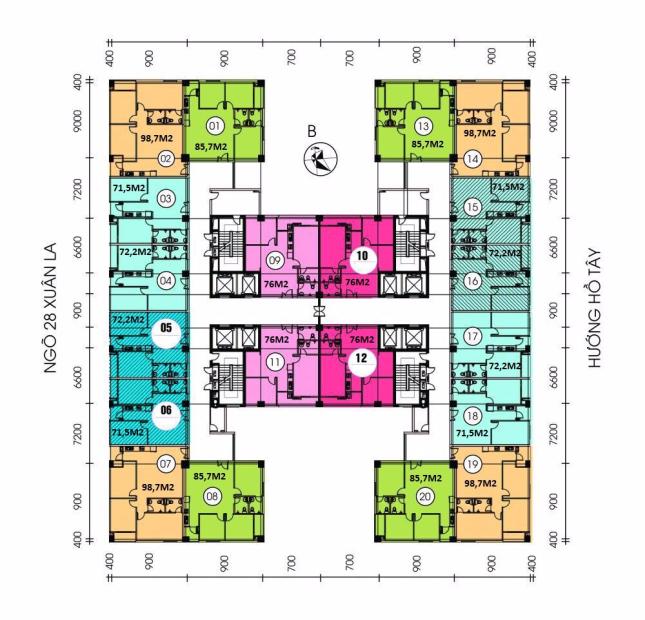 Bán gấp căn 213 chung cư CT36 cách Hồ Tây chỉ 50m s= 86m2 giá 28tr/1