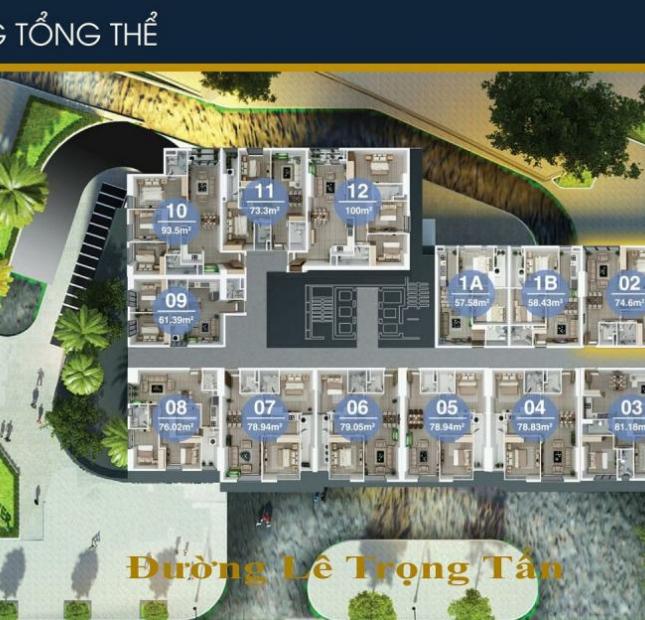 Bán căn hộ chung cư FLC Star Tower, 418 Quang Trung, căn 1511, DT 73m2, giá 1.3 tỷ, LH 0986854978