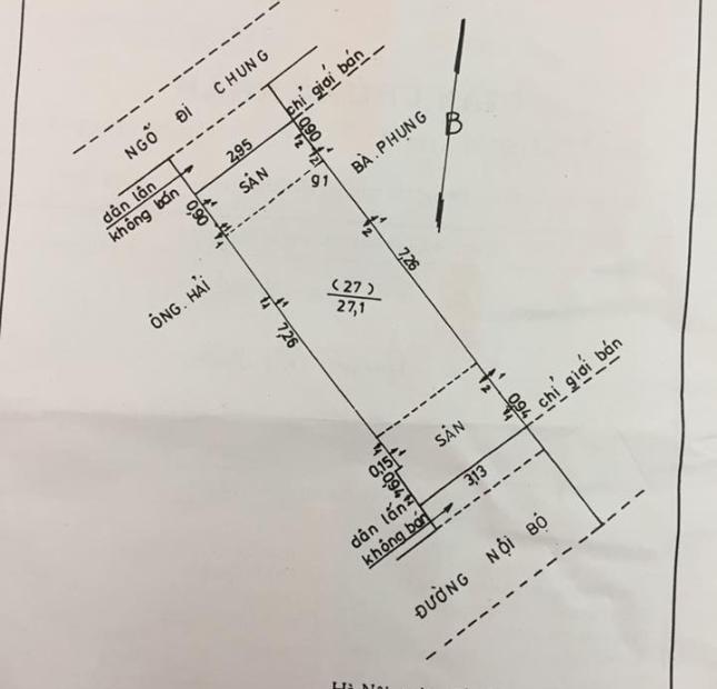 Bán nhà ngõ phố Xã Đàn 30m, 4 tầng giá 2,6 tỷ