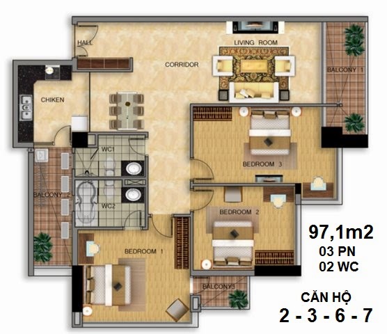 Nhượng lại gấp căn 3 phòng ngủ 99,8m2 chung cư Handi Resco 89 Lê Văn Lương, giá thấp nhất
