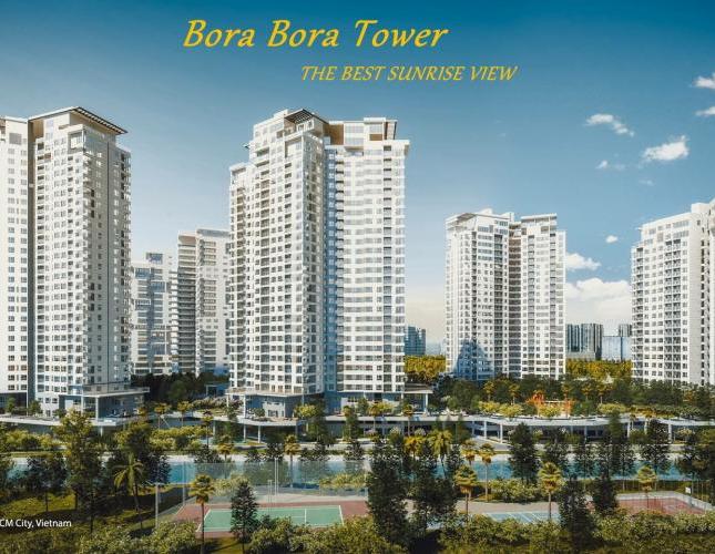 Bán căn hộ 2 phòng ngủ, B-08.01, tháp Bora Bora, 96m2, view sông Sài Gòn, cầu Phú Mỹ, 5.1 tỷ