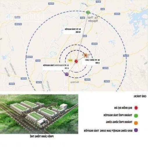 Cơ hội đầu tư đất nền Daimond City, TP Sông Công, Thái Nguyên, với giá chỉ 450 triệu/100m2