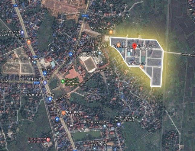 Bán đất phân lô khu dân cư Lê Hồng Phong, Phổ Yên, Thái Nguyên (đã có sổ). LH: 0969993565 