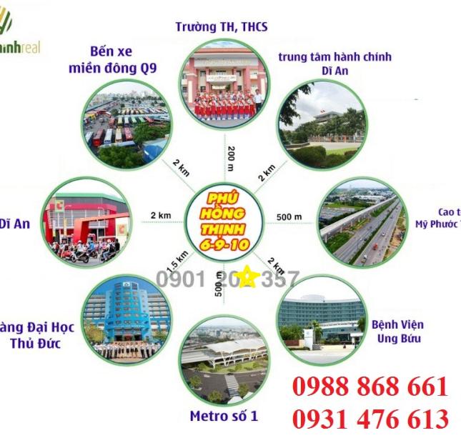 Dự án Phú Hồng Thịnh 10 giá từ chủ đầu tư LH: 0988 868 661