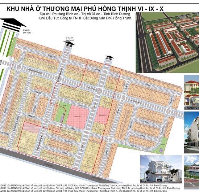 Phú Hồng Thịnh 10 | Mở Bán Dự Án KDC Thương Mại Phú Hồng Thịnh -SHR- 100% Thổ Cư