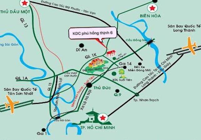 Phú Hồng Thịnh 10 | Mở Bán Dự Án KDC Thương Mại Phú Hồng Thịnh -SHR- 100% Thổ Cư