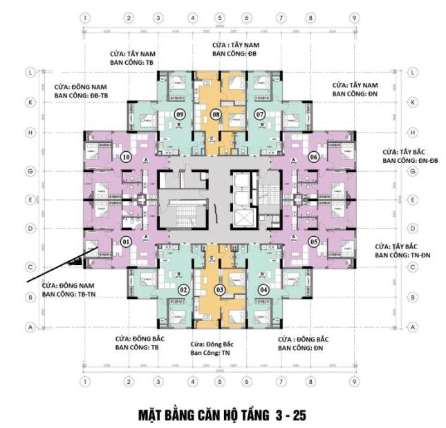 Căn hộ 2PN giá rẻ nhất trung tâm quận Hà Đông, tặng 15tr, CK 1%, sắp nhận nhà