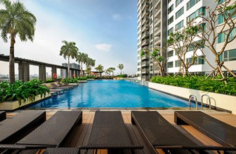 Cần cho thuê chung cư Đồng Phát, 2 phòng ngủ đồ cơ bản giá 6.5 triệu/th, LH 0912606172