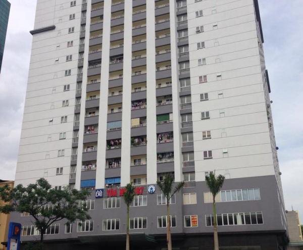 Cho thuê căn hộ chung cư 187 Tây Sơn, 3PN, đồ cơ bản, giá 12 triệu/tháng
