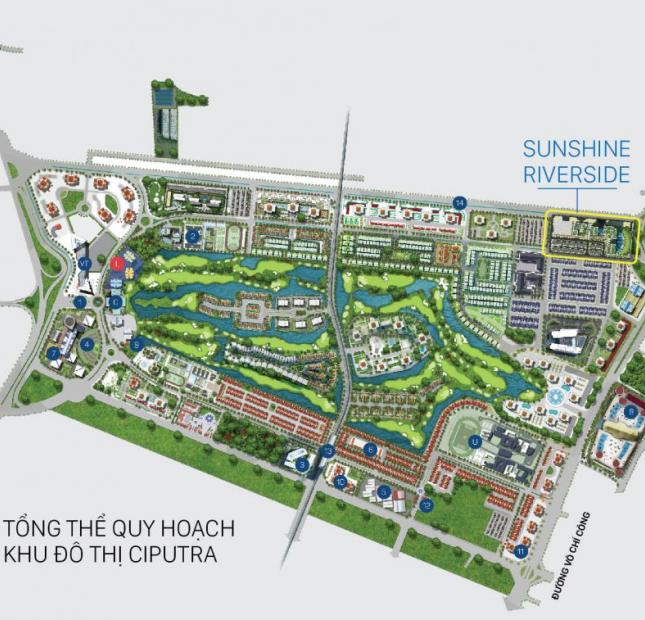 Sở hữu căn góc 3 PN Sunshine Riverside chỉ 3,26 tỷ, view trọn sân Golf Ciputra, CK tới 200 triệu!!! LH ngay 0972433498