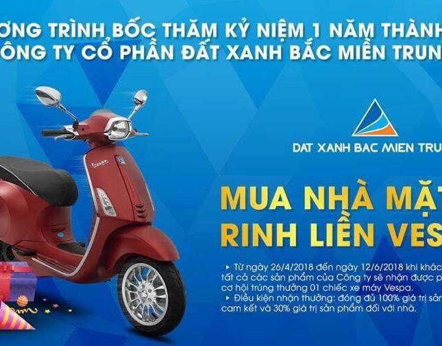 mua nhà mặt tiền, rinh liền vespa