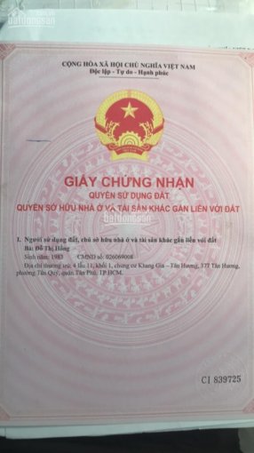 Bán đất đường Bà Điểm 8, Hóc Môn, giá 720 triệu, 65m2 Sổ Hồng Riêng. Liên hệ : 0898.540.114 