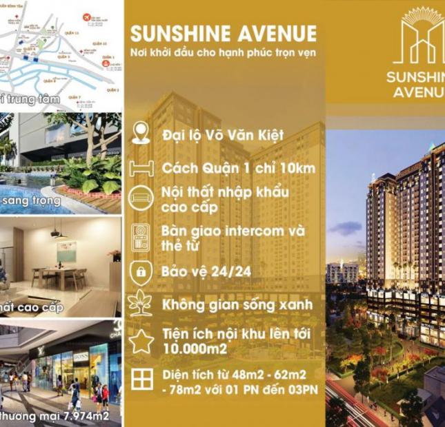 Sunshine Avenue tung 20 suất nội bộ vị trí đẹp tầng đẹp, view hồ bơi hướng Q1. LH 0931156308