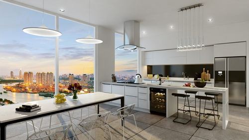 Căn penthouse Masteri Thảo Điền cần bán có diện tích 323m2, 2 tầng, 4pn