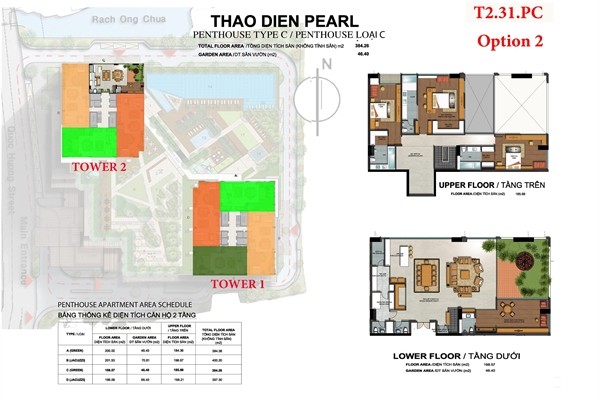 Bán căn hộ penthouse Thảo Điền Pearl Quận 2, 384m2, 39.9 triệu/m2, 4 phòng ngủ. 01634691428