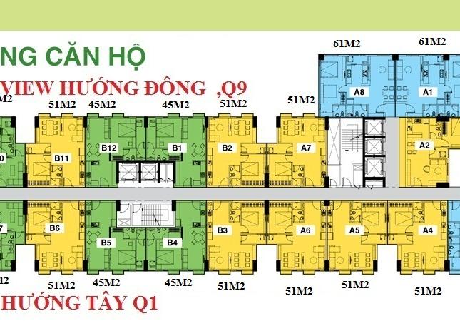 Bán gấp căn hộ Quận 2, hướng Đông, 1 phòng ngủ, La Astoria 1 đường Nguyễn Duy Trinh