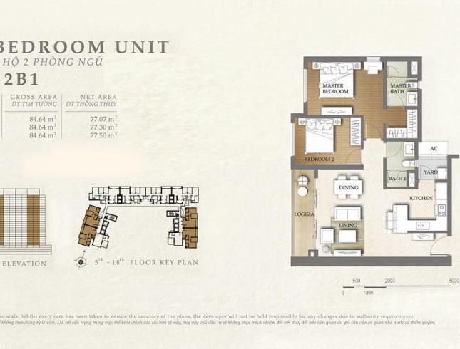 Bán căn hộ Nassim Thảo Điền, 2 phòng ngủ, 85m2, view sông, giá tốt 5,3 tỷ. LH 0909.038.909
