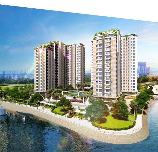 CH giá rẻ 3 mặt view sông, full nội thất, giá chỉ 1,1 tỷ/căn, MT đường Nguyễn Văn Linh