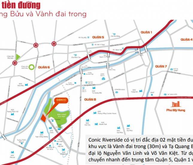 CH giá rẻ 3 mặt view sông - Full nội thất - Gía chỉ 1,1 tỷ/ căn - MT đường Nguyễn Văn Linh