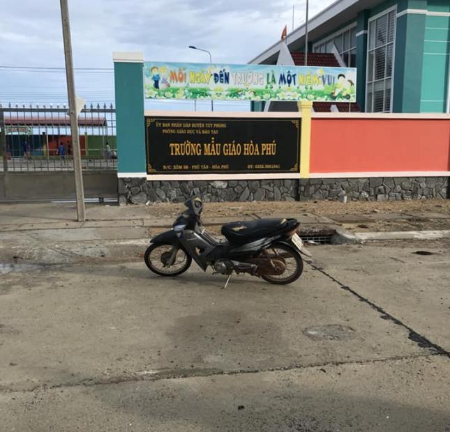 Đất nằm đối diện trường học mẫu giáo Hòa Phú, Tuy Phong, Bình Thuận