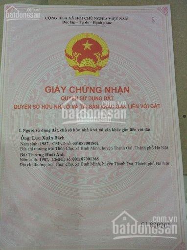 Bán đất đấu giá đã có sổ đỏ chính chủ tại thôn Dư Dụ, xã Thanh Thùy, Huyện Thanh Oai