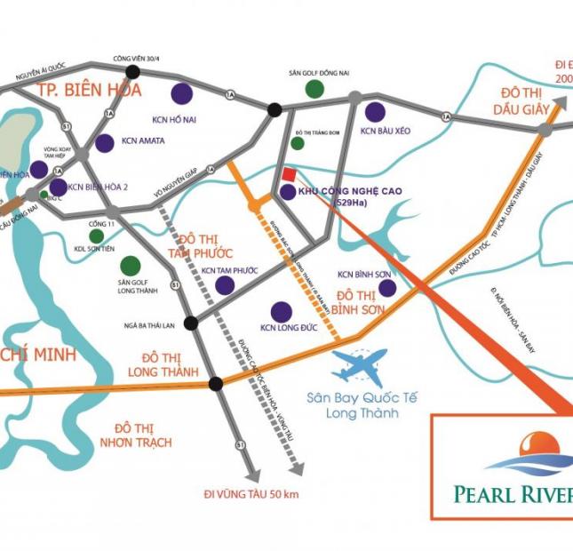 Bán đất nền làm khu nghỉ dưỡng sinh thái Pearl Riverside liền kề Viva Park, LH 0938673273
