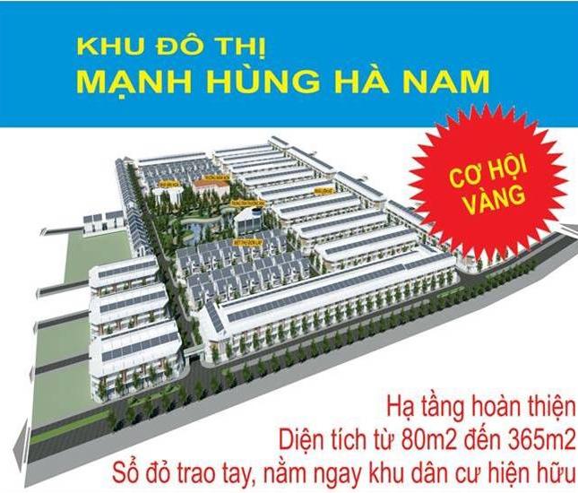 Khu đô thị Mạnh Hùng Hà nam giá gốc CĐTchỉ từ 3,6tr/m2