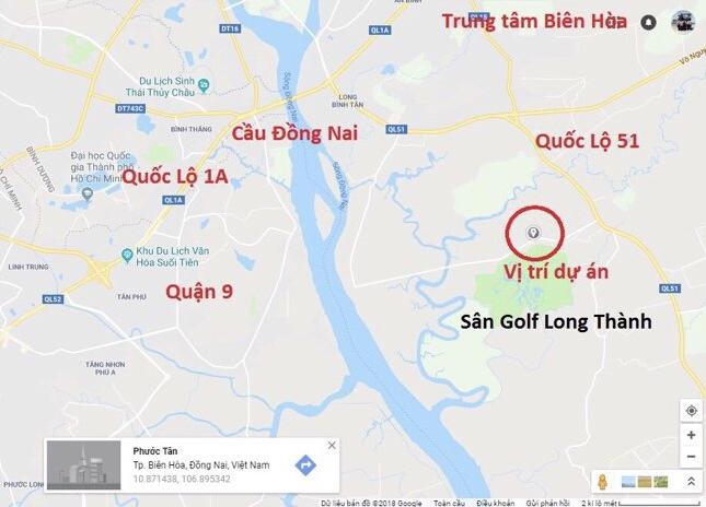 Đất thổ cư đường Nam Cao, sân golf Long Thành, Phước Tân, Biên Hòa