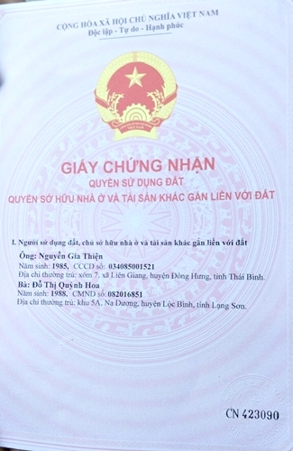 Cần bán đất sổ đỏ chính chủ tại xã Duyên Hà, Thanh Trì, Hà Nội.