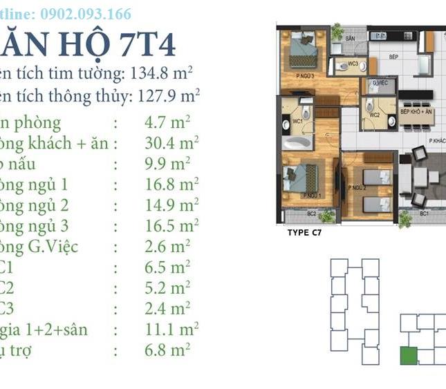 Chính chủ cần bán căn 07 N01T4 tòa Horizon tower Ngoại giao đoàn LH: 01662830631