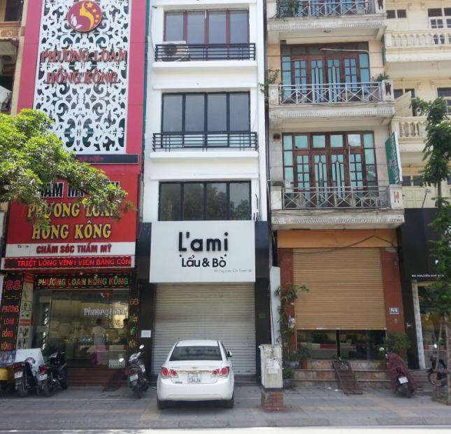 Cho thuê nhà tiện làm văn phòng, spa tại phố Trần Đăng Ninh, DT 80m2 * 6T, MT 7m. Giá 75 tr/tháng