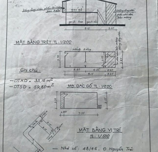 Bán nhà 1 trệt 1 lầu hẻm 48 Nguyễn Trãi - Ninh Kiều, Cần Thơ - giá chỉ 1,15 tỷ rất tốt để đầu tư