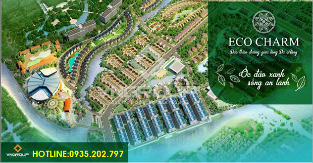 đầu tư đát nền EcoCharm Premier Island Đà Nẵng - Ốc đảo 3 mặt sông. Hotline: 0935.202.797
