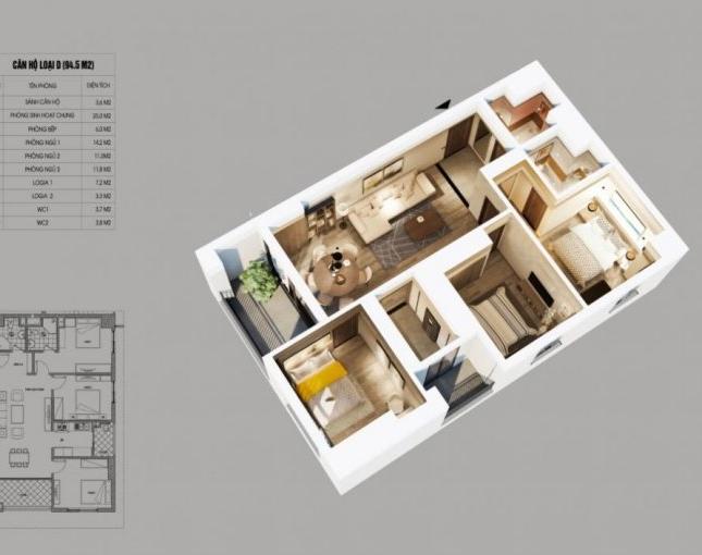 Bán căn hộ chung cư tại Dự án Northern Diamond, Long Biên,  Hà Nội diện tích 99m2  giá 27 Triệu/m²