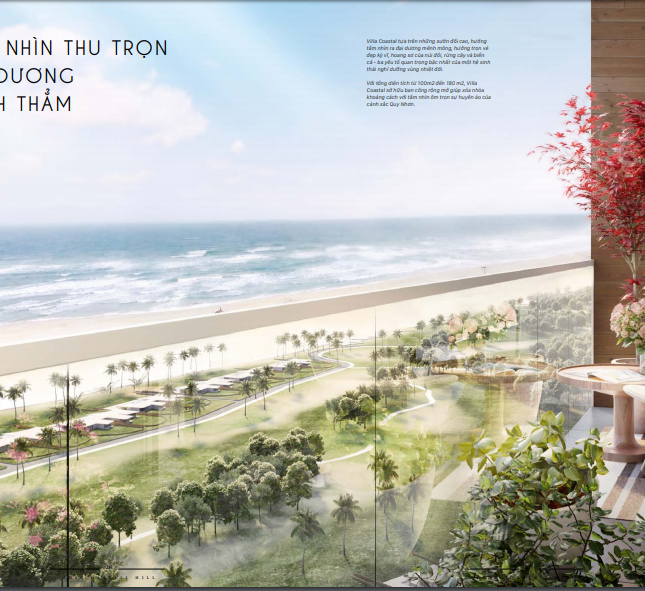 Bán villas mặt biển chủ đầu tư cam kết cho thuê 73.5 triệu/tháng, giá 9.3tỷ/căn, LH 0901 982 809