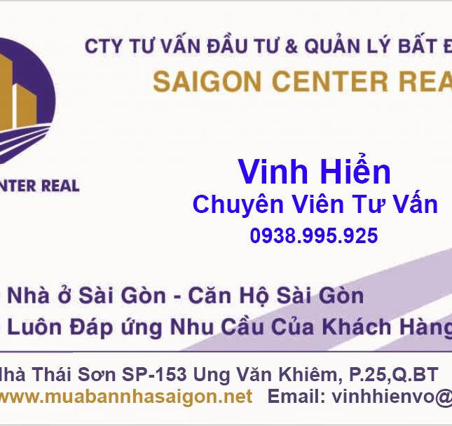 Bán nhà 7,0 tỷ MT Chu Văn An P. 26 quận Bình Thạnh KC Trệt 3 Lầu 4,5x18m