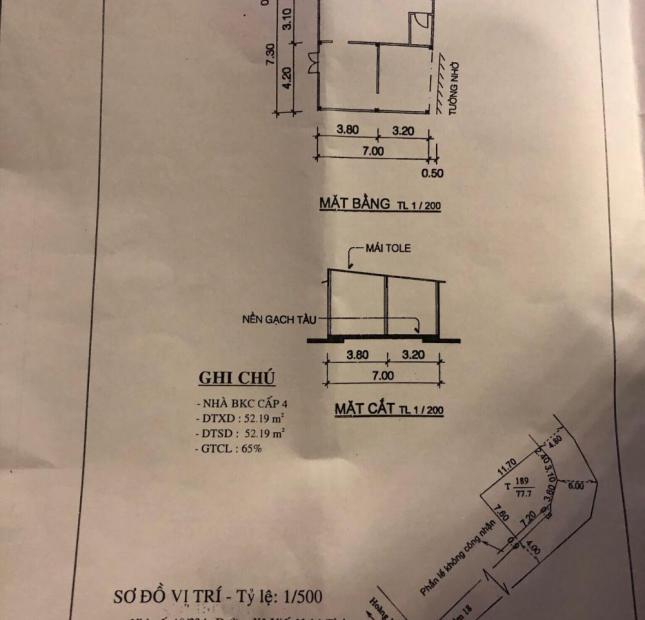 Bán nhà 1 trệt, 1 lầu, góc 2 mặt tiền - đường Xô Viết Nghệ Tĩnh - An Hội - Giá 2,69 tỷ