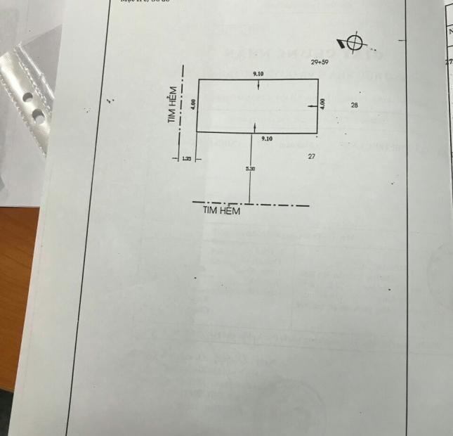 Bán nhà đường Âu Cơ, 4 x 9.1m, 1 trệt, 1 lầu, 3,47 tỷ