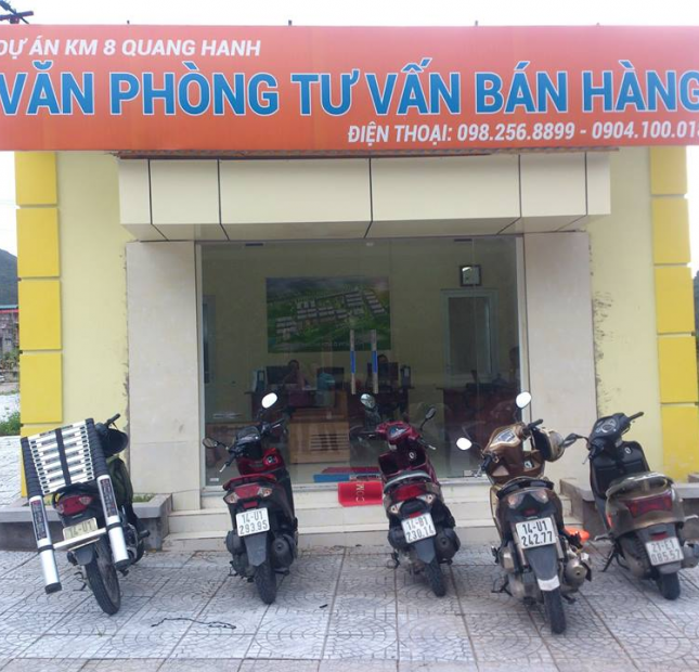 CHỈ còn 100 NỀN đất cuối cùng tại dự án Khu đô thị Km8- Quang Hanh- Cẩm Phả. Nhanh tay sở hữu!!!