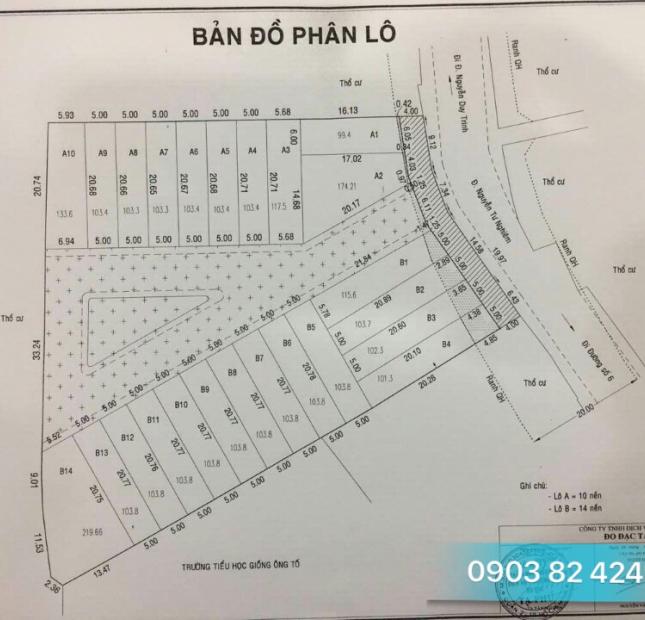 Bán đất Nguyễn Tư Nghiêm Q2, cách Nguyễn Duy Trinh 50m, khu sầm uất, giá 61 tr/m2