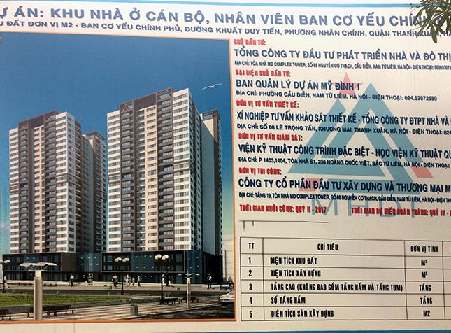 Chung cư Ban Cơ Yếu Chính Phủ Lê Văn Lương, giá gốc 22,4 tr/m2. 0966608386