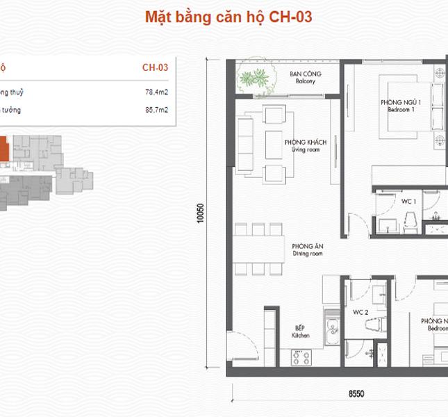 Mở bán căn hộ chung cư tại dự án Berriver Long Biên, Hà Nội, diện tích 71.6m2. LH: 0986603136