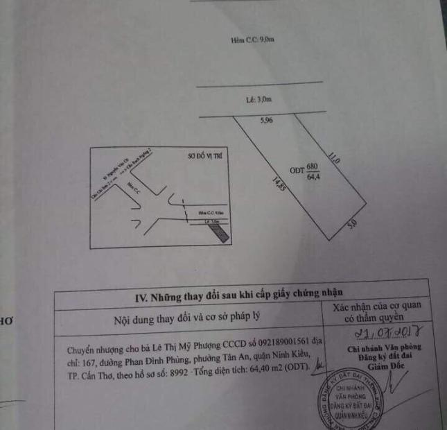 Bán đất mặt tiền đường Lộ Ngân Hàng, phường An Khánh. Thổ cư 100%