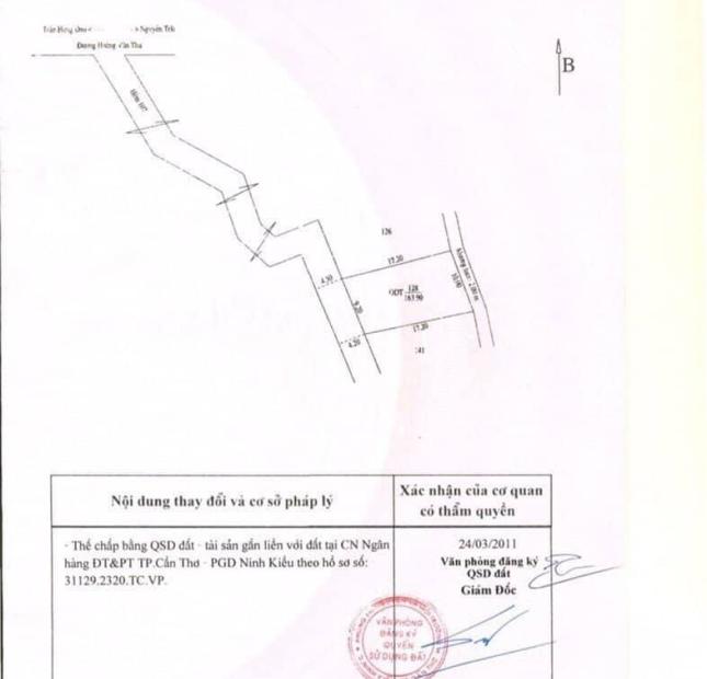 Bán nhà biệt thự mặt tiền chợ Cả Đài, Phường An Cư, Q Ninh Kiều, TP Cần Thơ