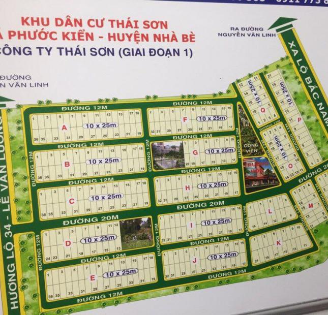 Bán đất nền lô C KDC Thái Sơn 1, giá 34 triệu/m2 đã có sổ. LH: 0966.222.151 Hương.