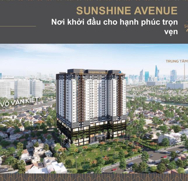 Chỉ 180tr sở hữu CH 3PN trị giá 1,95 tỷ, Sunshine Avenue, LK Võ Văn Kiệt, P16, Q8. LH 0938677909