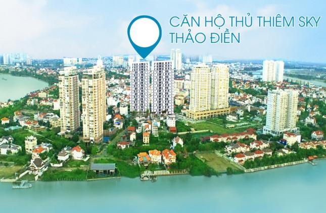 Cho thuê căn hộ Thủ Thiêm Sky A12.01 56m2 view trung tâm Q.2, Full nội thất cao cấp