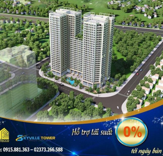Skyville Tower, chung cư cao cấp rẻ nhất khu vực Thanh Trì, LH: 0973390995